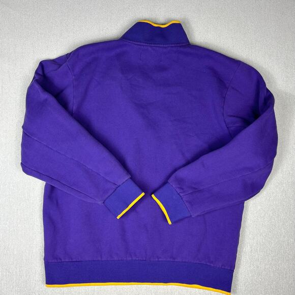 Teddy Fresh Half Zip Embroidered Sweatshirt Purple Sz Large - Picture 7 of 7